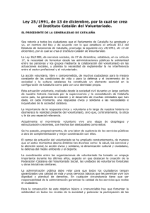 Ley 25/1991, de 13 de diciembre, de creación del Instituto Catalán