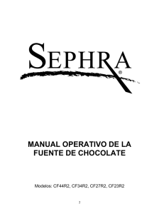 manual operativo de la fuente de chocolate