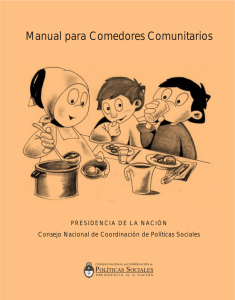 Manual para Comedores Comunitarios
