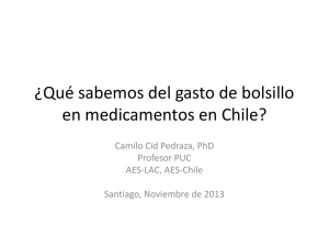 Gasto de medicamentos en Chile