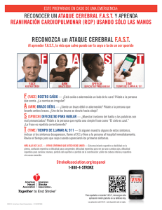 RECONOZCA un ATAQUE CEREBRAL FAST - CPR