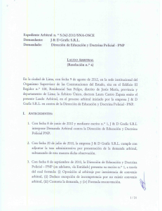 Page 1 Expediente Arbitral n. º S.062-2010/SNA