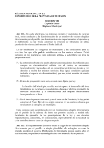 Extracto de la Constitución de Tucumán