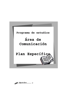Área de Comunicación Plan Específico