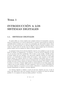 Tema 1 INTRODUCCIÓN A LOS SISTEMAS DIGITALES