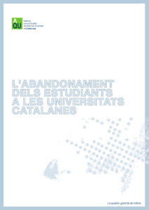 PDF L`abandonament dels estudiants a les universitats catalanes