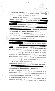 Sentencia Ordinario Mercantil - Poder Judicial del Estado de Sonora