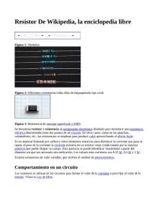 Resistor De Wikipedia, la enciclopedia libre