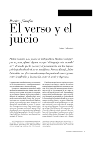 Poesía y filosofía - Revista de la Universidad de México