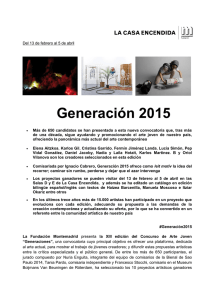 Generación 2015 - La Casa Encendida