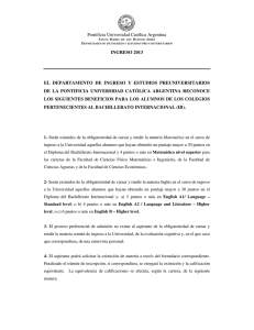 IB actualizado 2012 - Universidad Católica Argentina