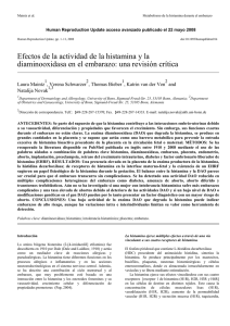 Efectos de la actividad de la histamina y la diaminooxidasa en el