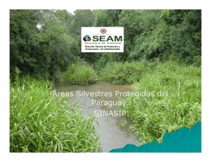 Áreas Silvestres Protegidas del Paraguay. SINASIP