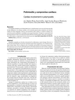 Miopatías inflamatorias. Dermatomiositis, polimiositis y ...