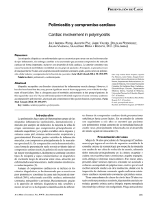 Polimiositis y compromiso cardiaco Cardiac involvement in