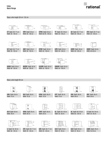 Index Basic Range 05/11 Base units height 39 cm / 52 cm