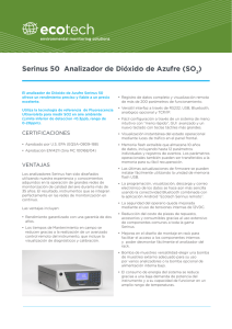 Serinus 50 Analizador de Dióxido de Azufre (SO )