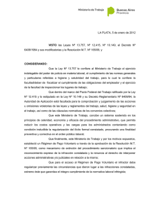 Resolución - Ministerio de Trabajo de la Provincia de Buenos Aires