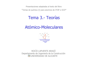 Tema 3.- Teorias Atomico-Moleculares - RUA