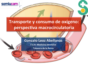 Transporte y consumo de oxígeno: perspec#va macrocirculatoria