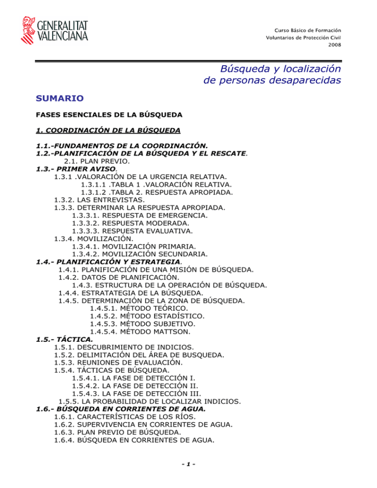 Búsqueda Y Localización De Personas Desaparecidas