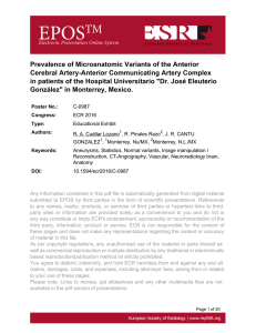 Prevalence of Microanatomic Variants of the Anterior Cerebral Artery