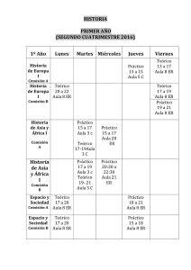 HISTORIA PRIMER AÑO (SEGUNDO CUATRIMESTRE 2016) 1º