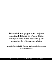 Disposición a pagar para mejorar la calidad del aire en Talca, Chile