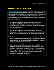 postulados de bohr - Dr. Luis Alberto Montero Cabrera