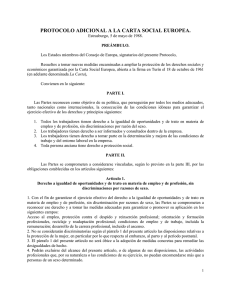 Protocolo Adicional a la Carta Social Europea (1988)