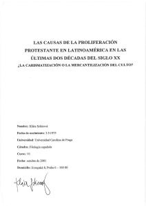 las causas de la proliferación protestante en latinoamérica en las
