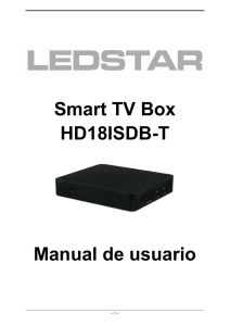 Smart TV Box HD18ISDB-T Manual de usuario