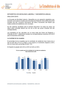 Estadística de Movilidad Laboral y Geográfica 2015