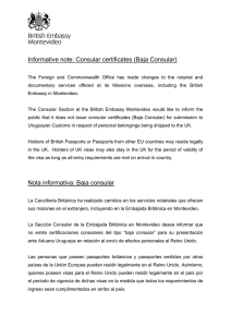 Informative note: Consular certificates (Baja Consular)