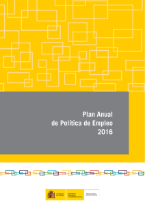 Plan Anual de Política de Empleo 2016
