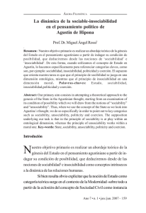 La dinámica de la sociable-insociabilidad en el pensamiento