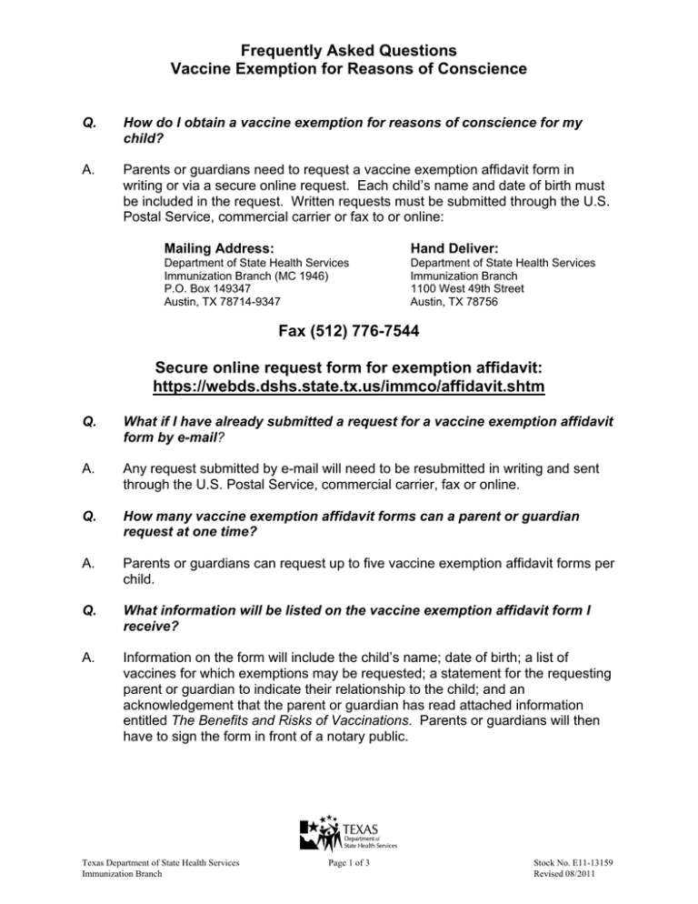 frequently-asked-questions-vaccine-exemption-for-reasons-of