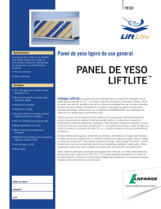 panel de yeso liftlite - Lafarge in North America