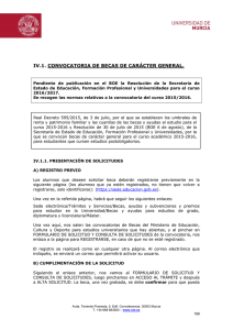 iv.1. convocatoria de becas de carácter general.