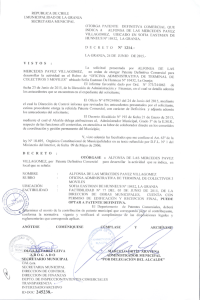 república de chile (.municipalidad de la granja secretaria municipal