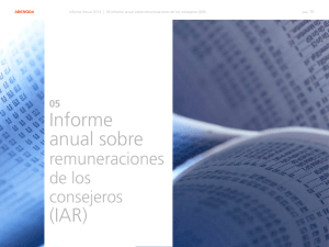 Informe Anual de Remuneraciones de los Consejeros