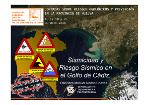 Sismicidad y Riesgo Sísmico en el Golfo de Cádiz.