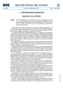 Modificación del apartado B del Anexo I por la Orden INT/2229/2013