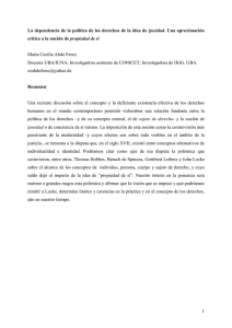 La dependencia de la política de los derechos de la idea de