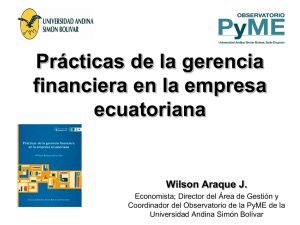Prácticas de la gerencia financiera en la empresa ecuatoriana