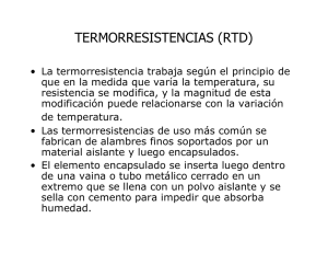 TERMORRESISTENCIAS (RTD)