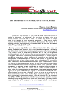 Los antivalores en los medios y en la escuela, México