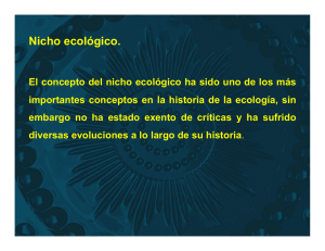 Nicho ecológico. - UNAM
