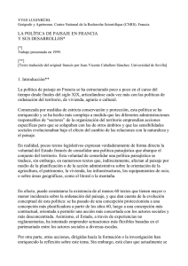 La política de paisaje en Francia y sus desarrollos. LUGINBUHL, Y.