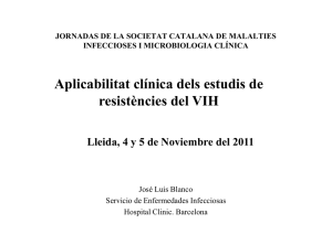 Aplicabilitat clínica dels estudis de resistències del VIH